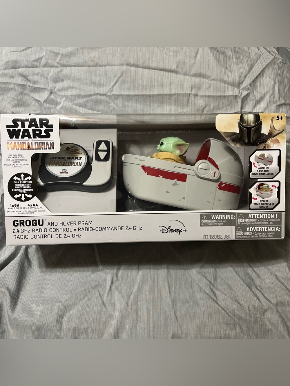 Disney Grogu Radio Control Hover Pram - White, Black, Red